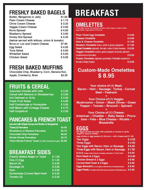 breakfast  menu miami beach sobe south beach take out 33139