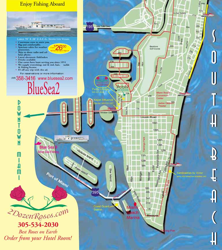 Miami South Beach Street Map